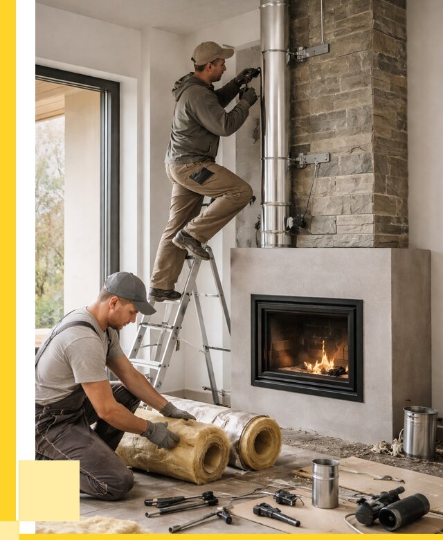 Монтаж дымоходов для каминов в Красноуфимске от 15236 р. ЭриданКрф