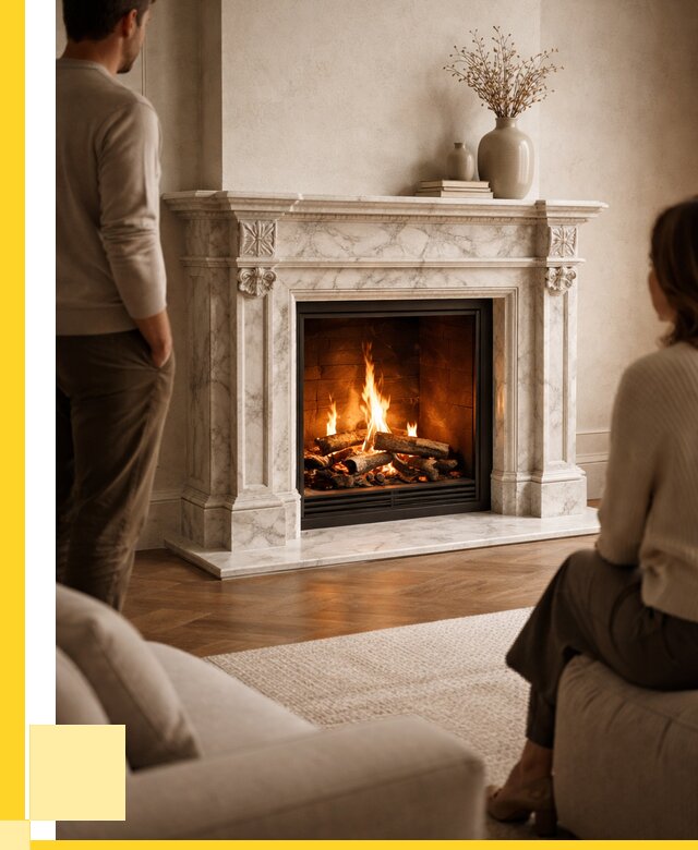 Мраморные камины под ключ в Красноуфимске от 253925 р. | ЭриданКрф