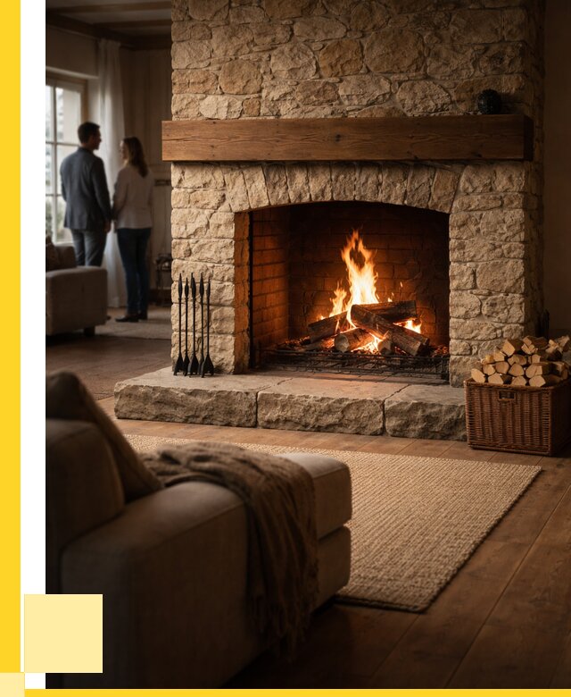 Открытые камины под ключ в Красноуфимске от 152355 р. ЭриданКрф