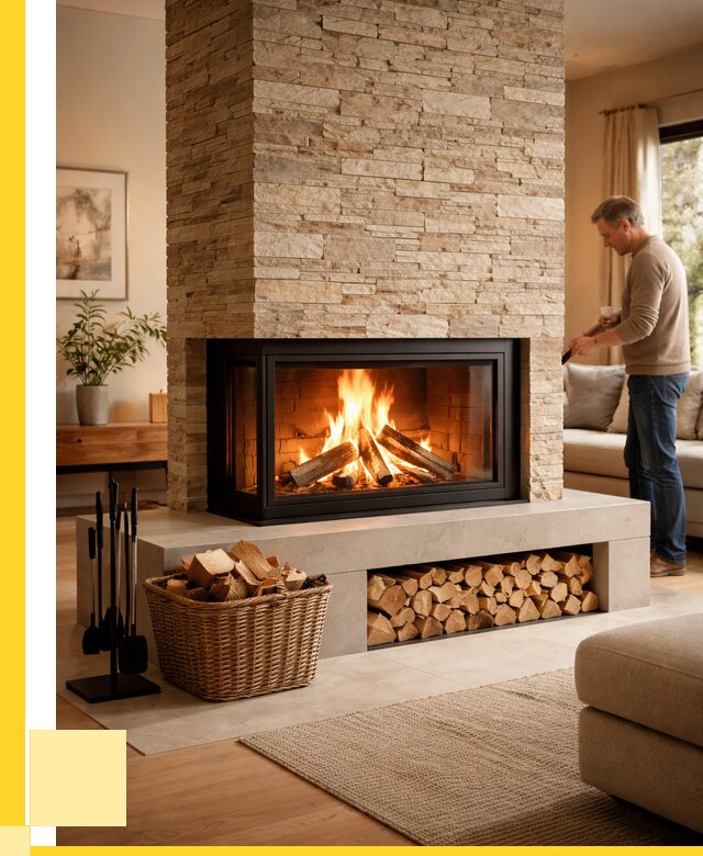 Дровяной камин под ключ в Красноуфимске от 203140 р. | ЭриданКрф