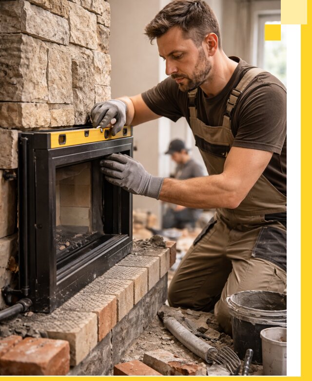 Дровяные камины под ключ в Красноуфимске: монтаж, обустройство