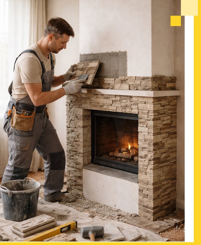 Изготовление и монтаж каминов для дома под ключ в Красноуфимске