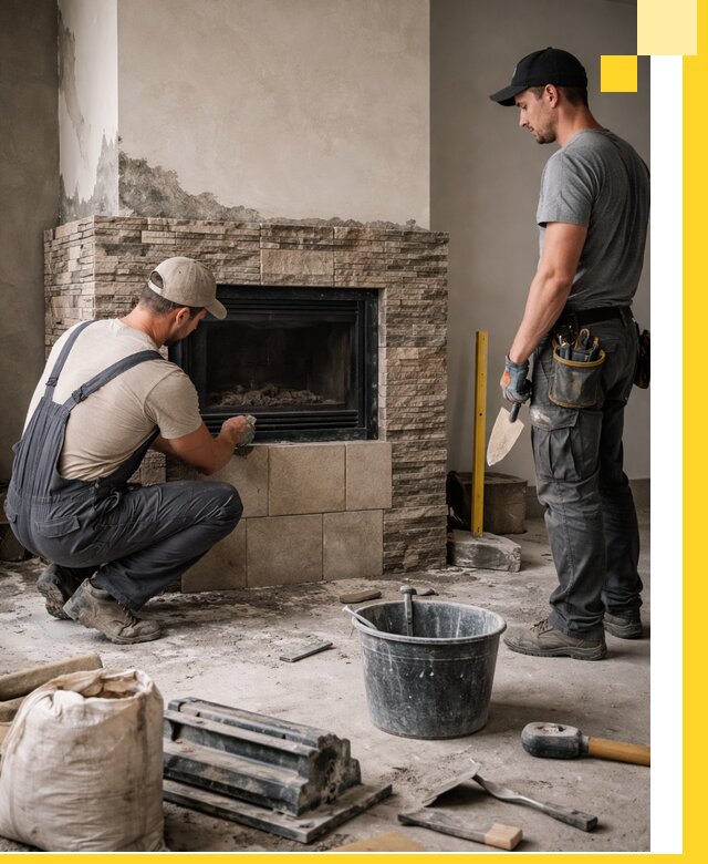 Камины под ключ в Красноуфимске: проект, изготовление и монтаж