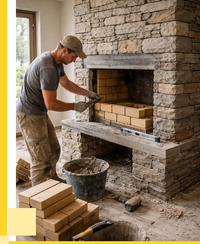 Кладка каминов и камина в Красноуфимске от 25393 р. ЭриданКрф