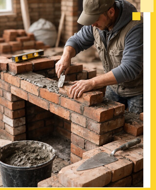 Кладка каминов под ключ в Красноуфимске профессиональная отделка и монтаж