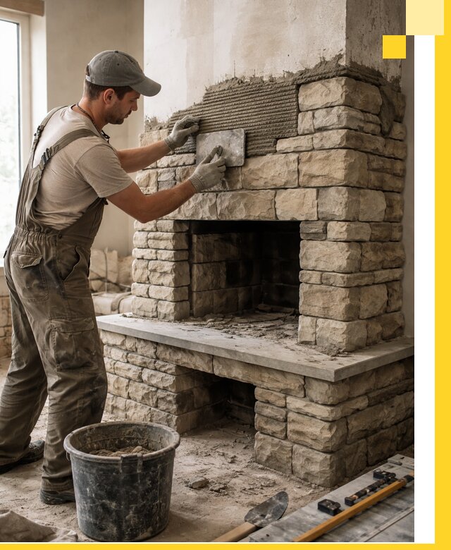 Строительство каминов под ключ в Красноуфимске от проектирования до монтажа