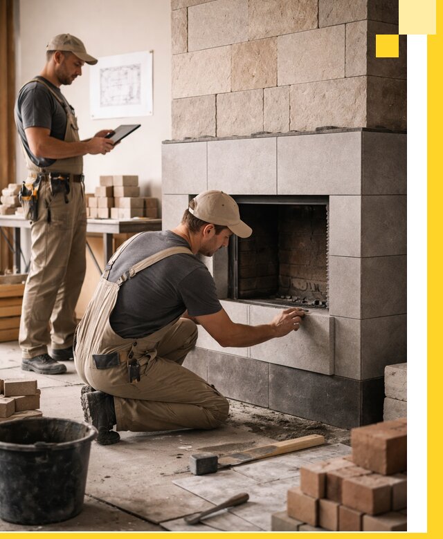 Индивидуальные проекты каминов и каминных систем в Красноуфимске