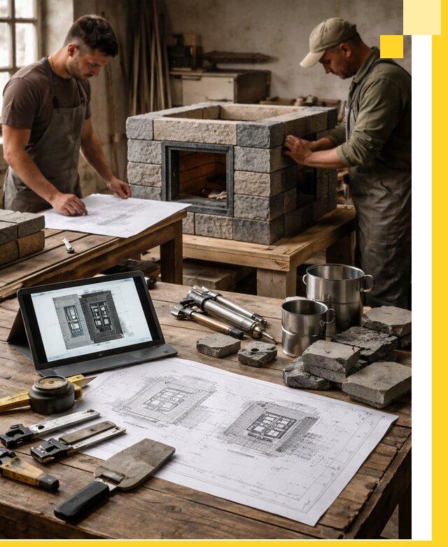 Разработка проектов печей с согласованием и монтажом в Красноуфимске