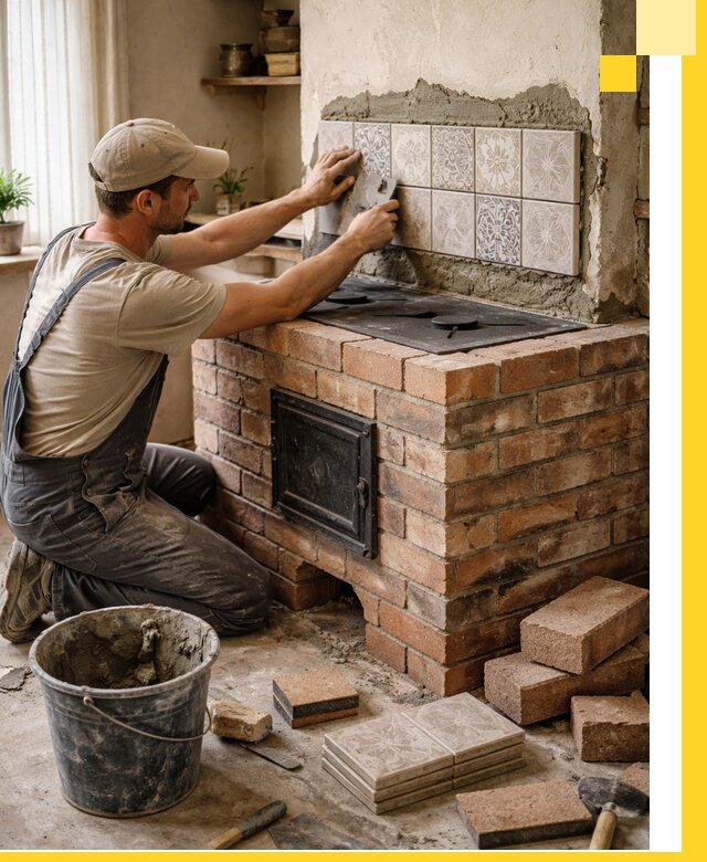 Печи с плитой на заказ монтаж гарантия и сервис в Красноуфимске