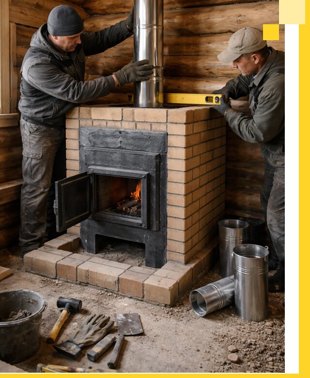 Проектирование, изготовление и установка банных печей в Красноуфимске