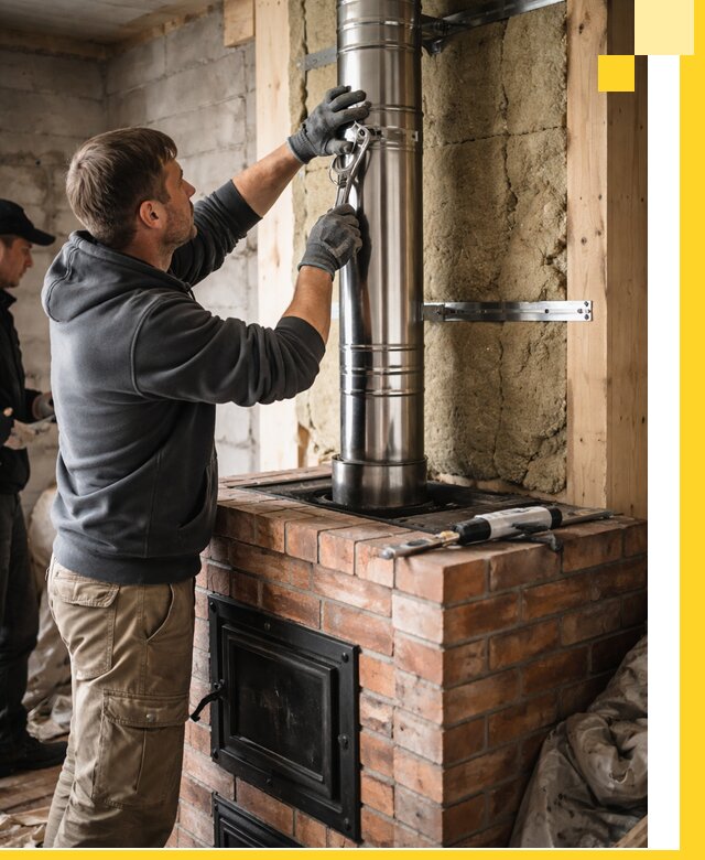 Изготовление и монтаж печей и дымоходов под ключ в Красноуфимске