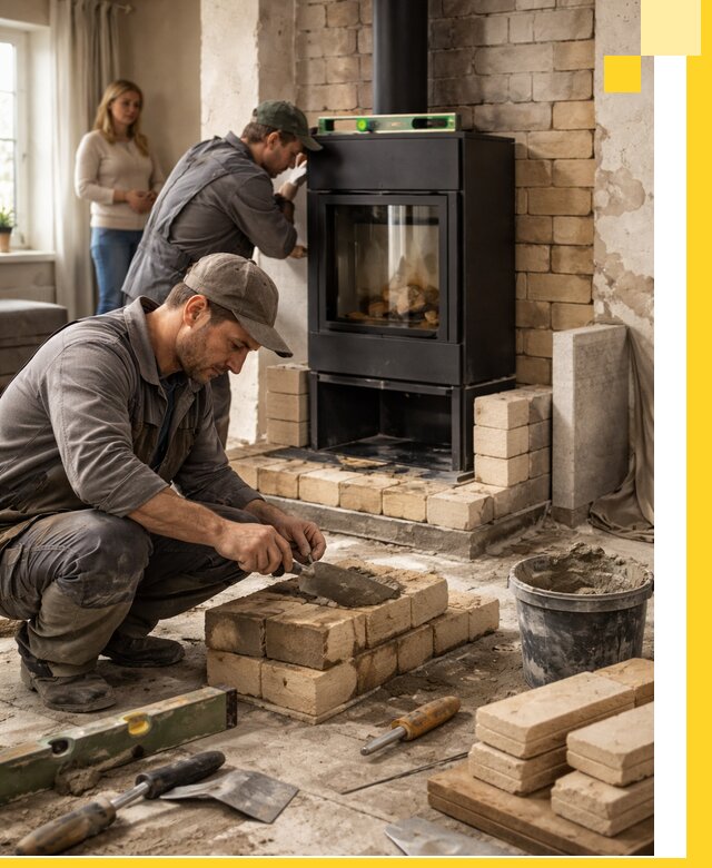 Печи и камины под ключ: проект, установка в Красноуфимске