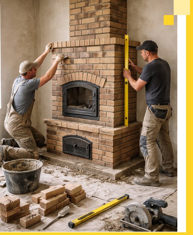 Продажа и установка печей и каминов для дома под ключ в Красноуфимске