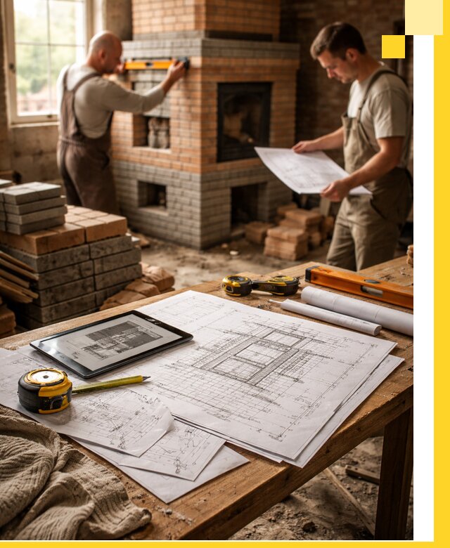 Проекты печей и каминов с индивидуальным дизайном в Красноуфимске