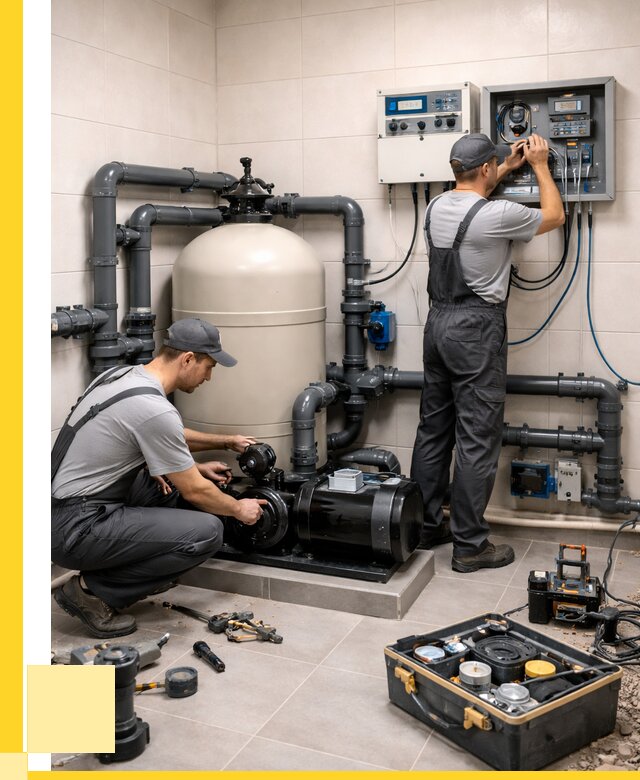 Монтаж оборудования для бассейнов в Красноуфимске от 40628 р. | ЭриданКрф