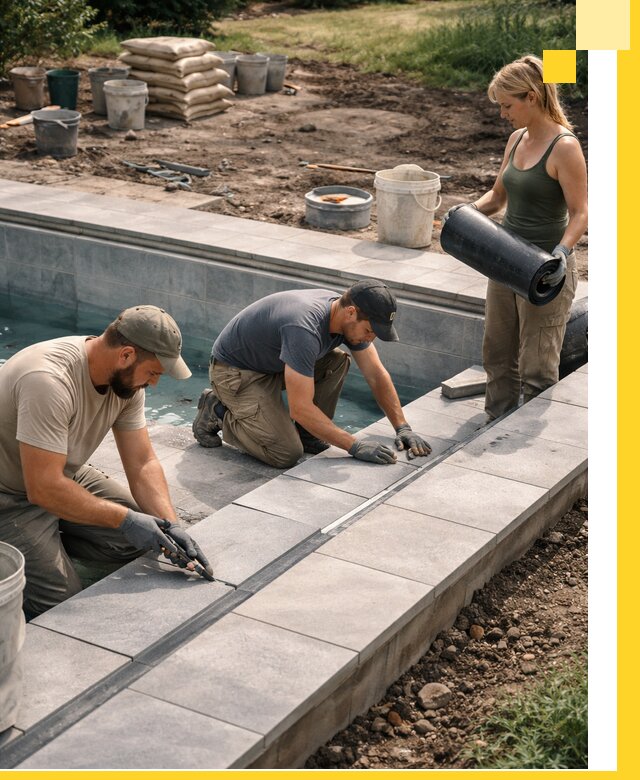 Строительство и монтаж уличных бассейнов под ключ в Красноуфимске