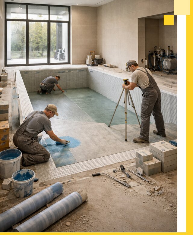 Проект и строительство закрытых бассейнов в Красноуфимске под ключ