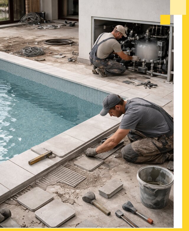 Строительство и монтаж бассейнов в коттедже в Красноуфимске