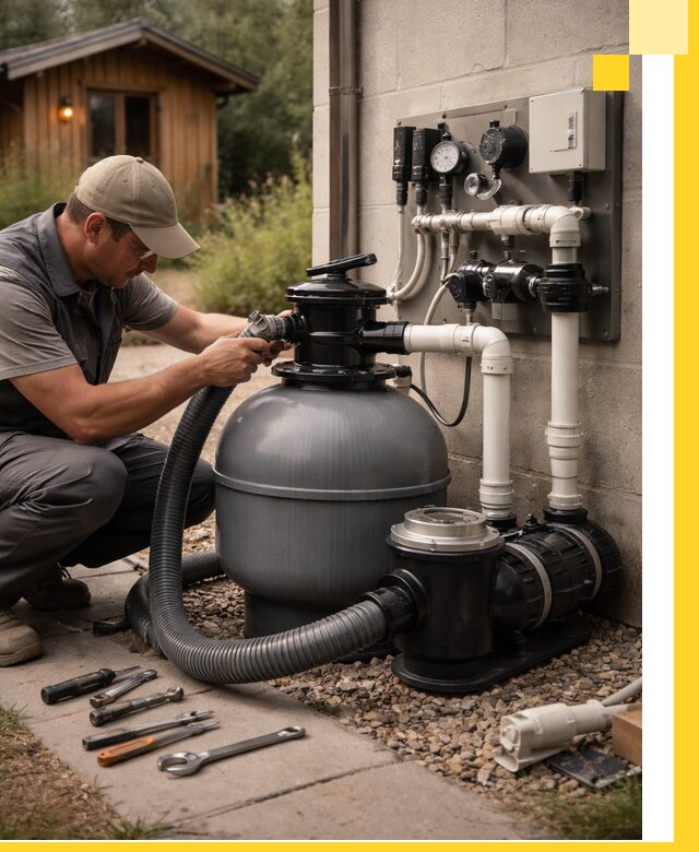 Продажа и монтаж фильтров и насосов для бассейнов в Красноуфимске