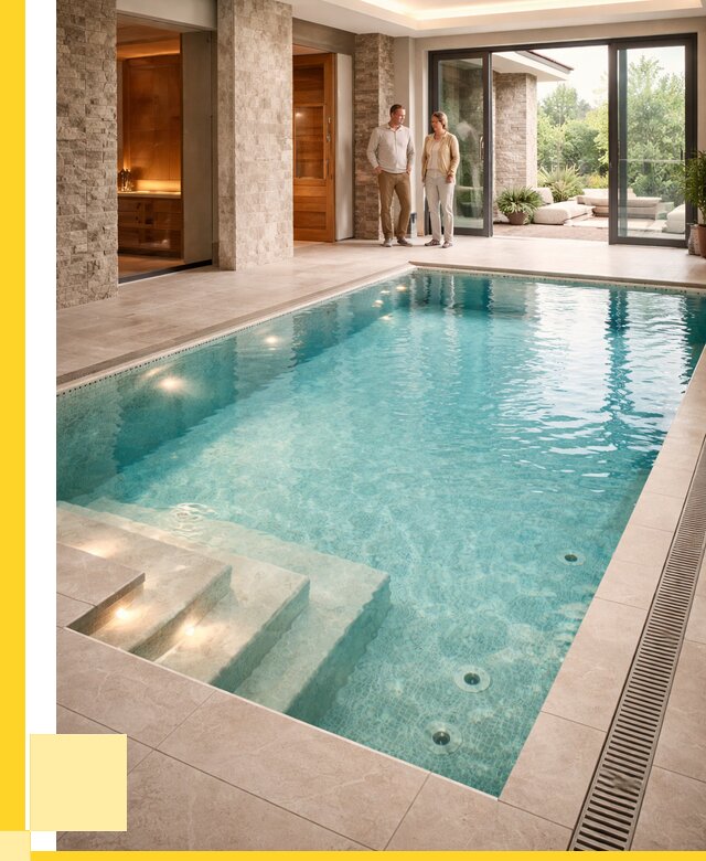 Бассейн во дворе в Красноуфимске: проект, отделка от 1218840 р. | ЭриданКрф