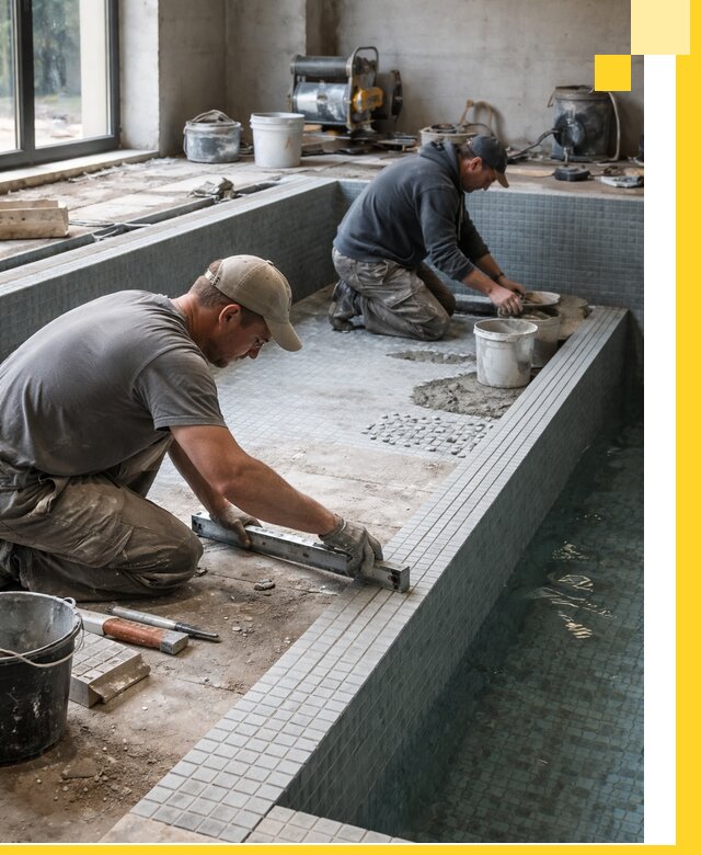 Строительство бассейна в частном доме в Красноуфимске под ключ