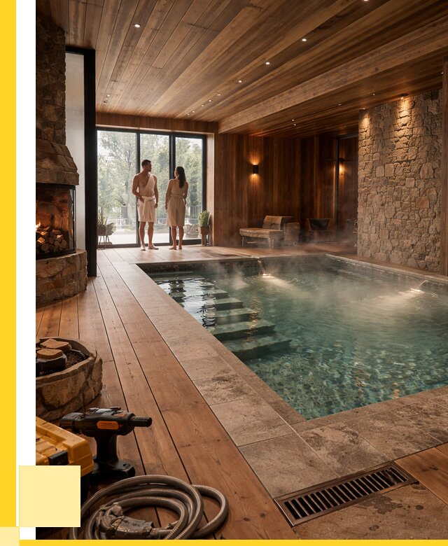 Проекты бань с бассейном под ключ в Красноуфимске от 76178 р., ЭриданКрф