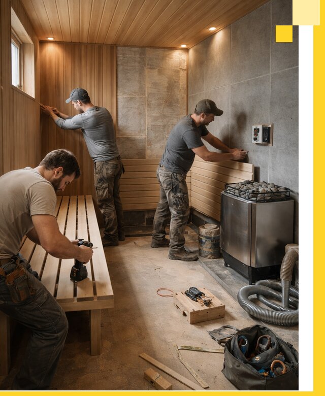 Сауны под ключ в Красноуфимске, проектирование, строительство, отделка