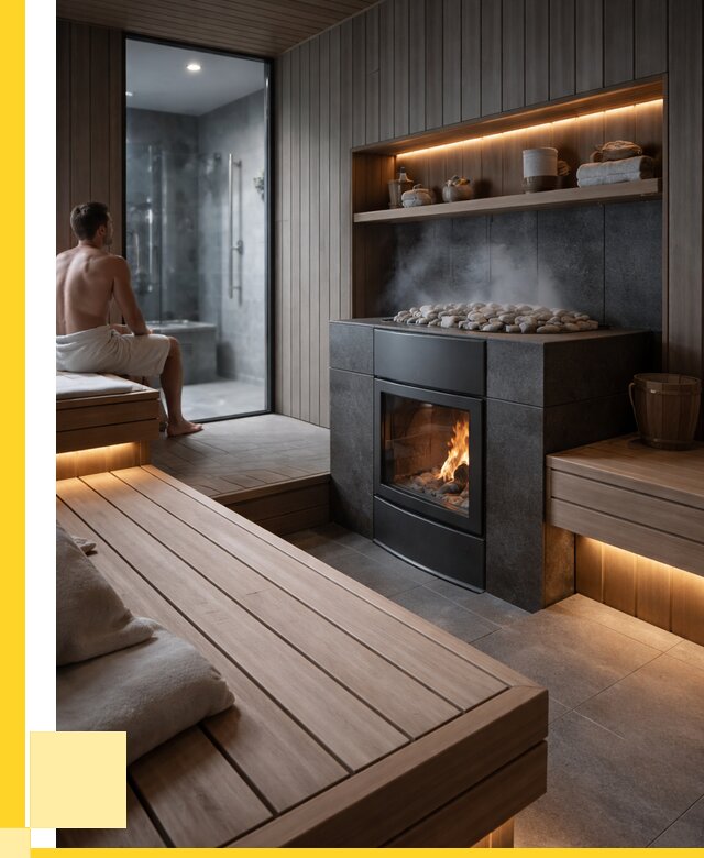 Проект сауны в частном доме в Красноуфимске от 35550 р. | ЭриданКрф