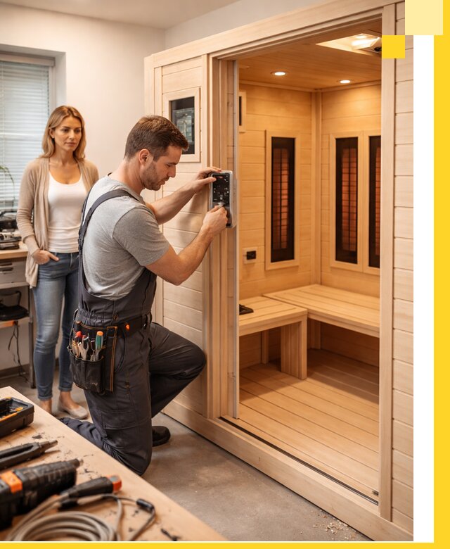 Инфракрасные сауны под ключ в Красноуфимске продажа и установка