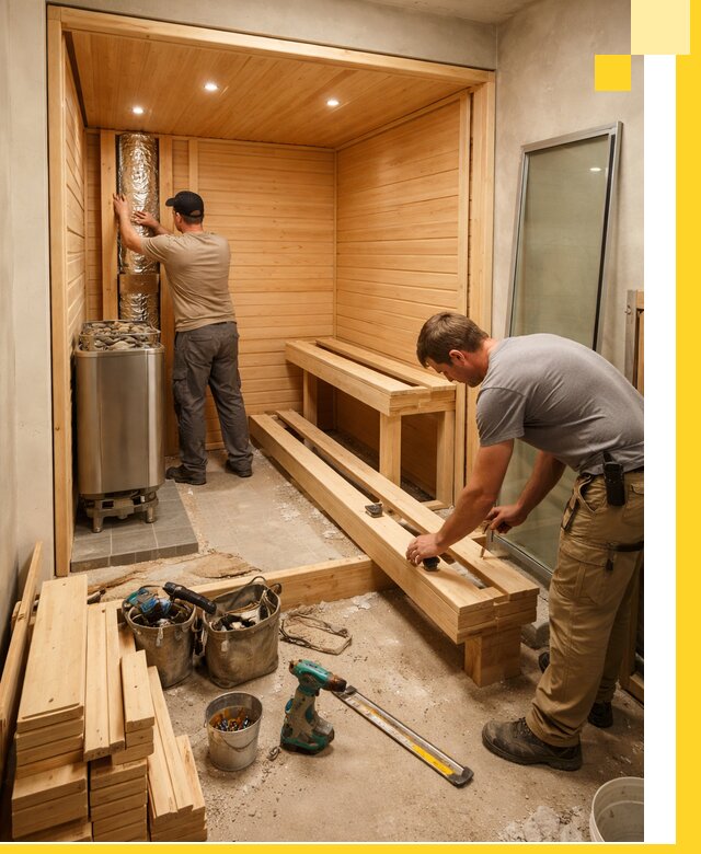 Проектирование и установка домашних саун под ключ в Красноуфимске