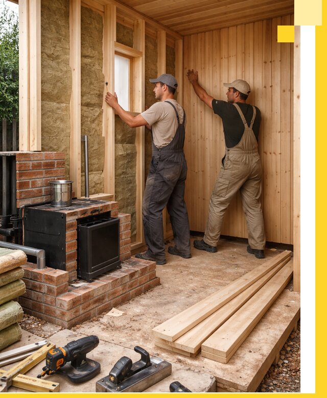 Строительство и установка дачных саун под ключ в Красноуфимске