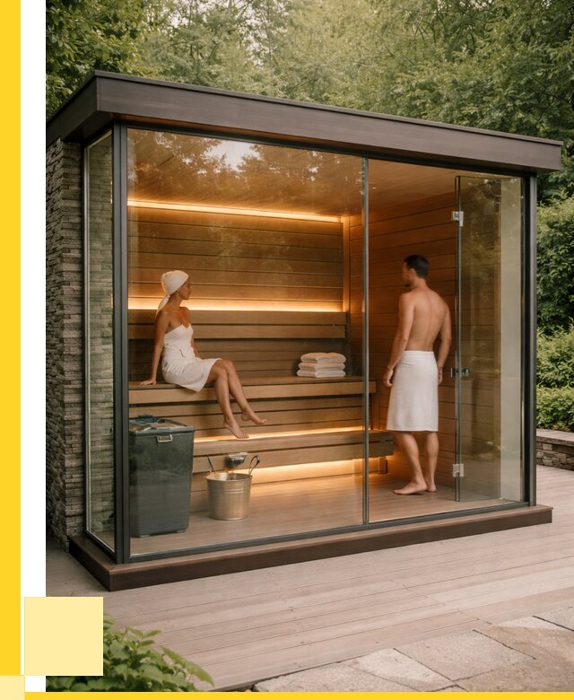 Сауна стеклянная и двери для сауны в Красноуфимске от 253925 р. | ЭриданКрф
