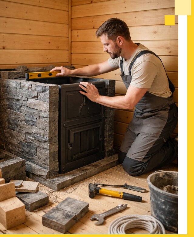 Производство и установка печей для саун под ключ в Красноуфимске