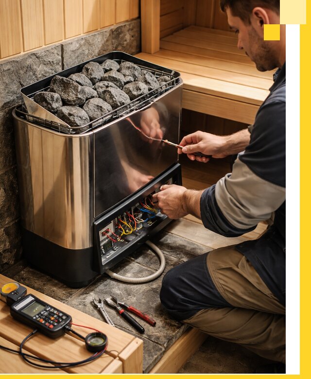 Продажа и установка электрокаменок для саун в Красноуфимске