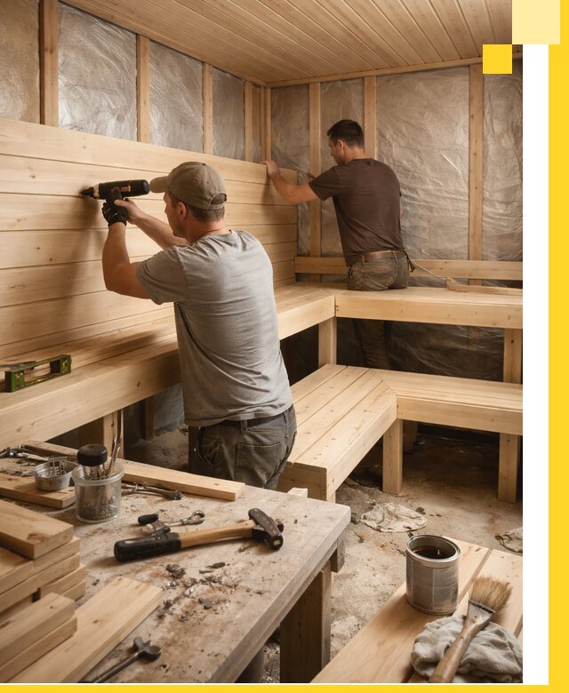 Профессиональная отделка бань и саун под ключ в Красноуфимске