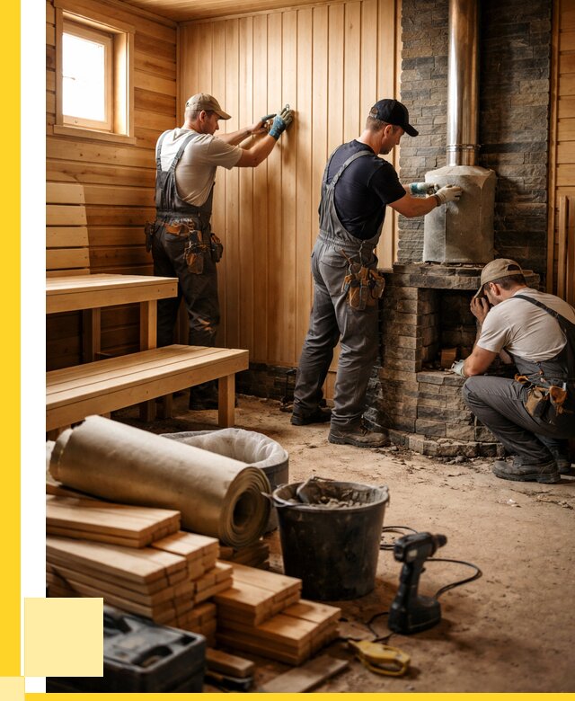 Ремонт бань под ключ в Красноуфимске от 45707 р. | ЭриданКрф