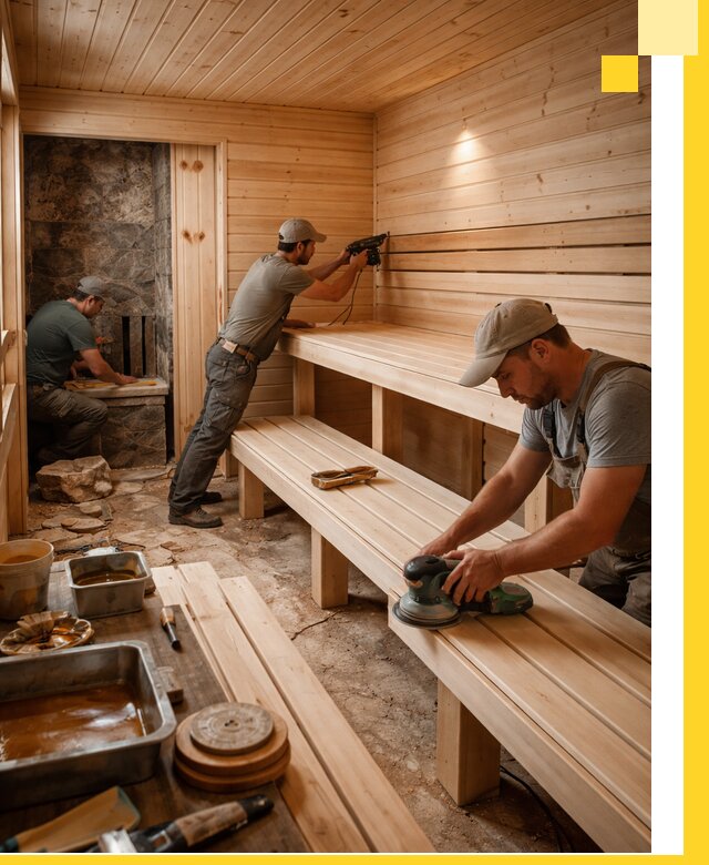 Профессиональная отделка бань в Красноуфимске под ключ, с гарантией