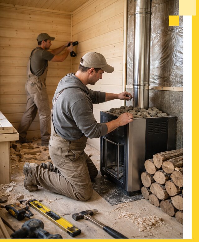 Строительство деревянных бань под ключ в Красноуфимске проекты и монтаж