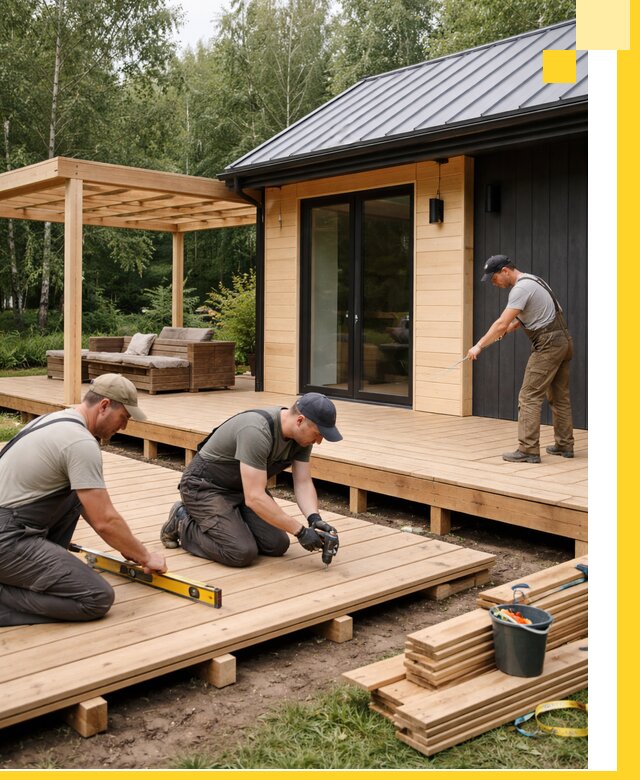 Строительство бань с террасой и бассейном под ключ в Красноуфимске