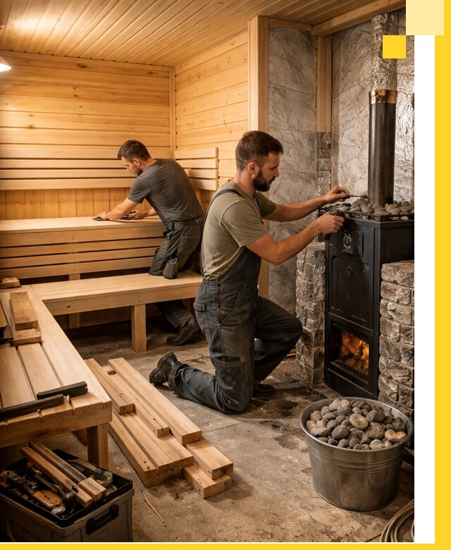 Дизайн и строительство интерьеров бань под ключ в Красноуфимске