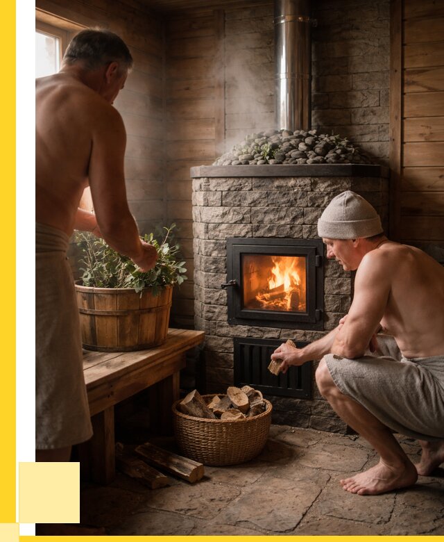 Банные печи под ключ в Красноуфимске от 45707 р. | ЭриданКрф кирпичная