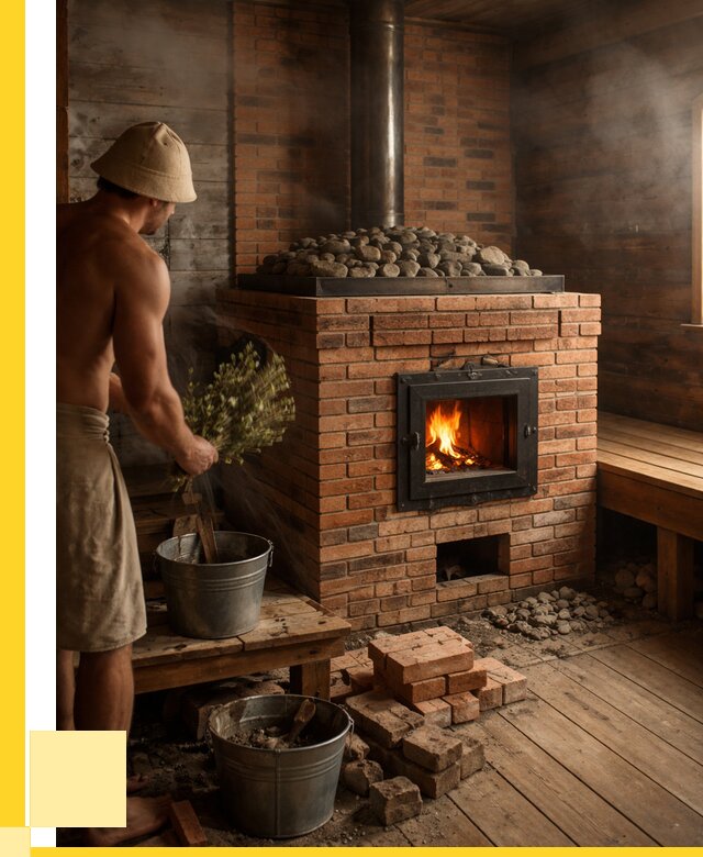 Кирпичные банные печи в Красноуфимске от 91413 р. | ЭриданКрф