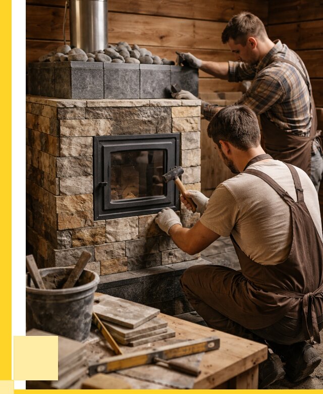 Облицовка банной печи в Красноуфимске от 15236 р. | ЭриданКрф