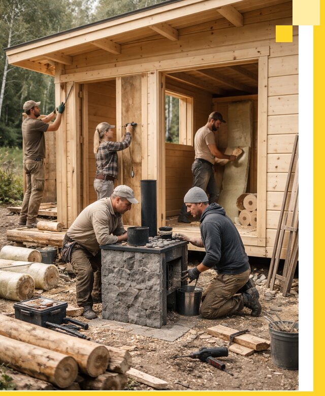 Купить баню под ключ в Красноуфимске строительство монтаж отделка