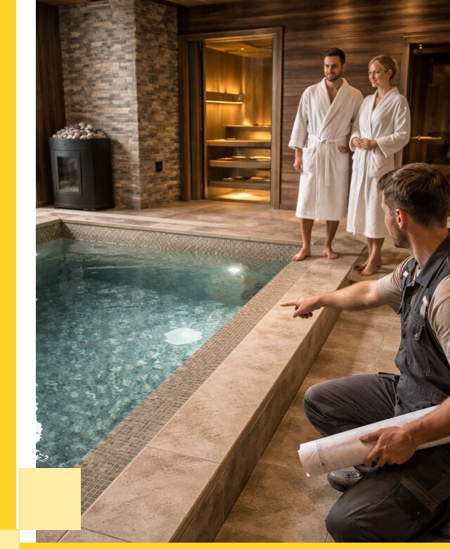 Проект бани с бассейном под ключ в Красноуфимске от 66021 р. | ЭриданКрф