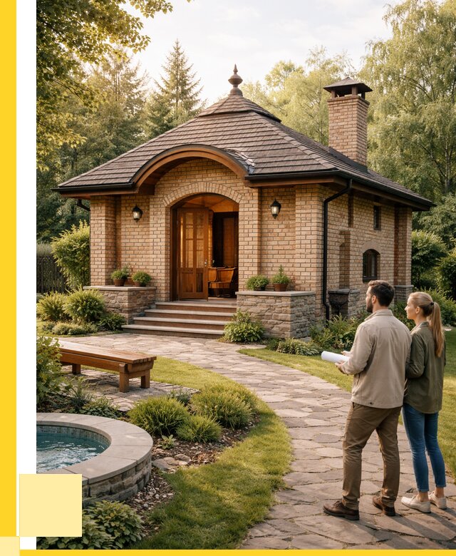 Проект кирпичной бани в Красноуфимске от 30471 р. | ЭриданКрф