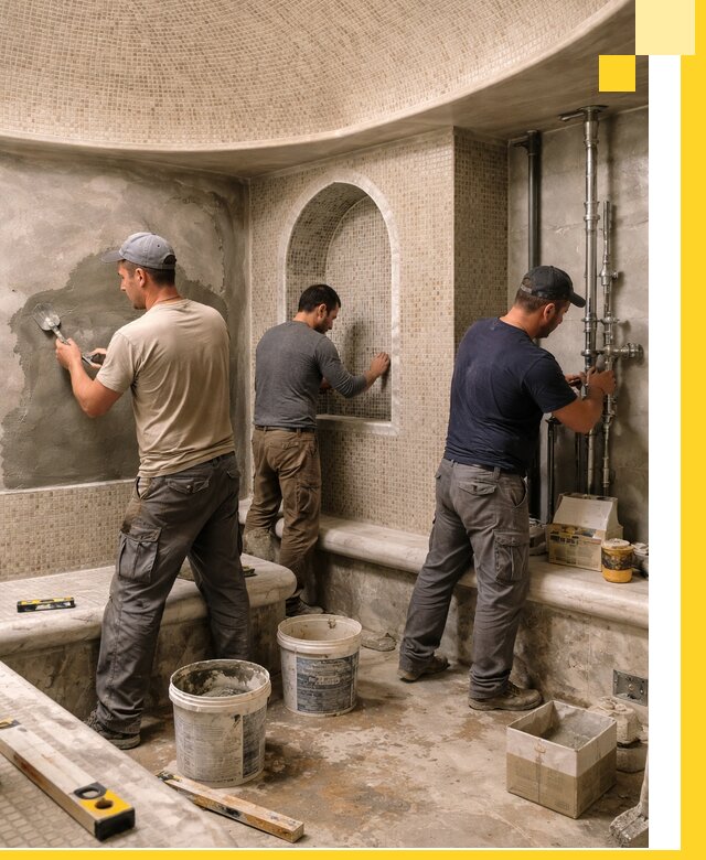 Профессиональный монтаж хамамов под ключ в Красноуфимске с гарантией