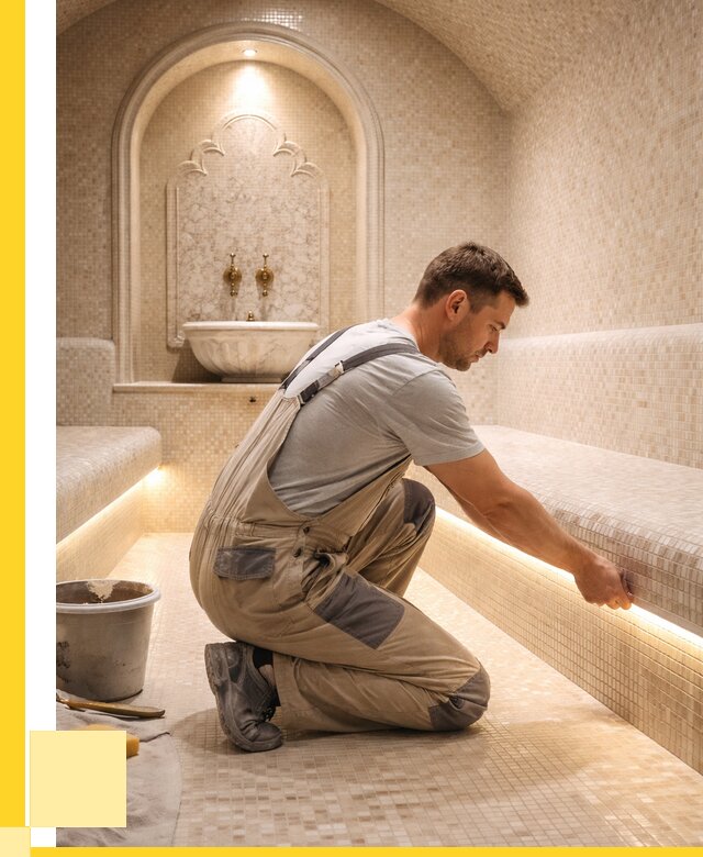 Отделка хамамов под ключ в Красноуфимске от 5586 р. | ЭриданКрф