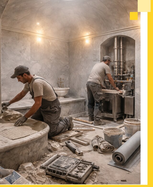 Строительство турецких бань хаммам под ключ в Красноуфимске