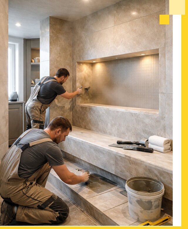 Профессиональное строительство хамама в квартире в Красноуфимске